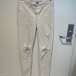 White jeans from American Eagle